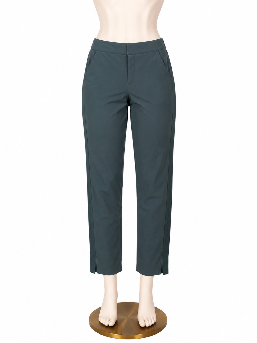 Athleta Brooklyn Ankle Pant Olive Green Tapered Travel Size 4